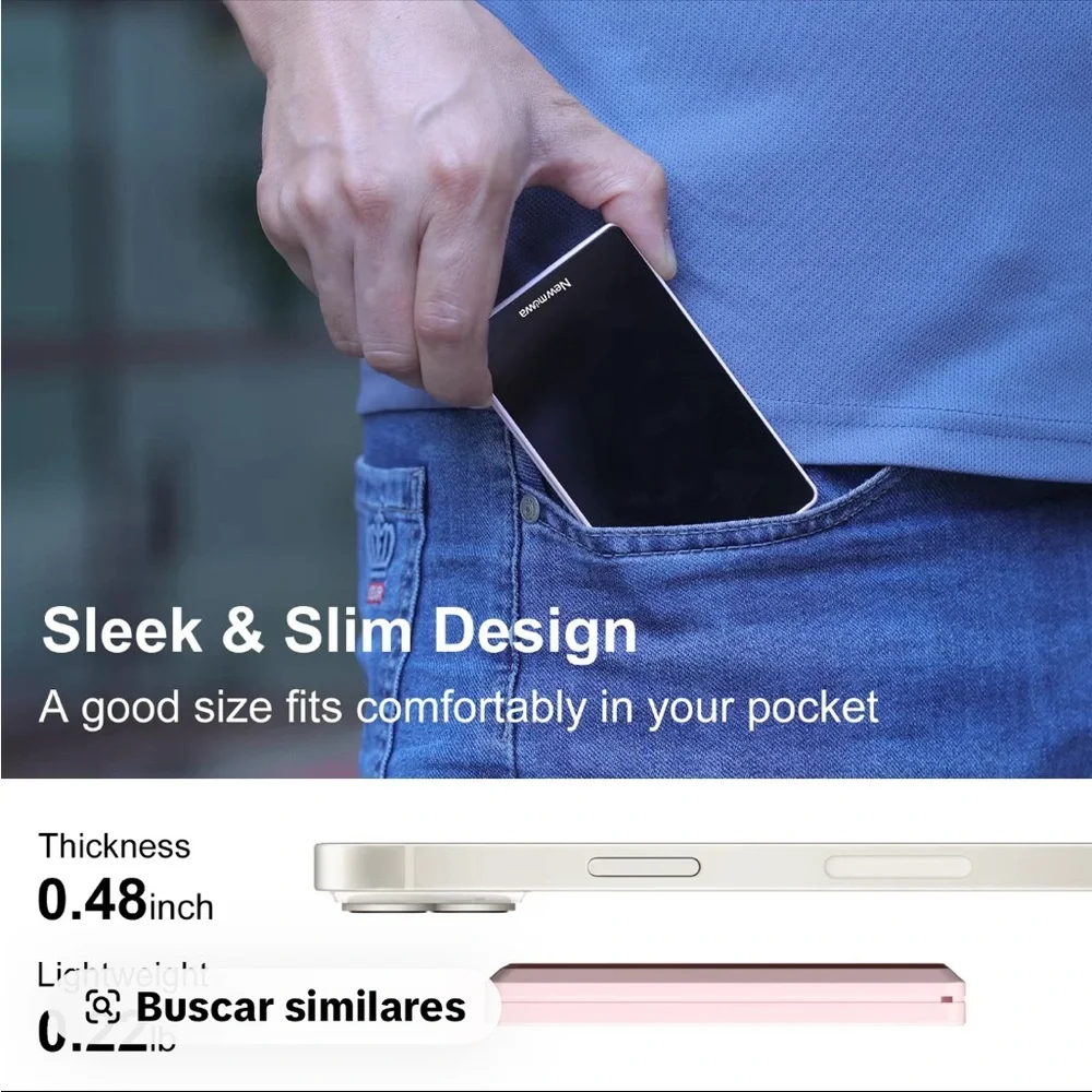 Magnetic Phone Vlog Selfie Screen - White